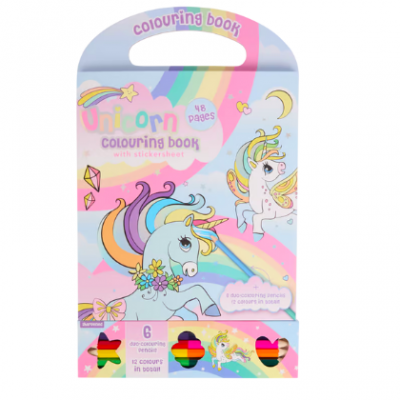 Livre de coloriage avec crayon de couleur