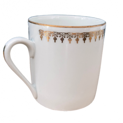 Tasse motif doré