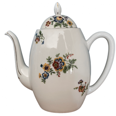Théière en porcelaine fleurs