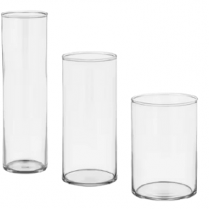 Trio de vase cylindrique