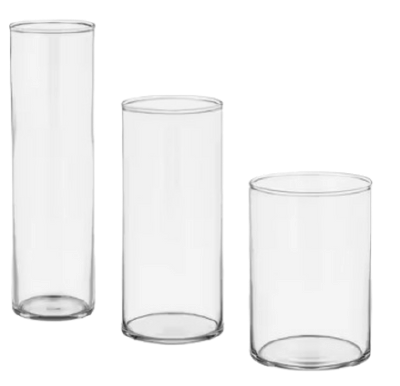 Trio de vase cylindrique