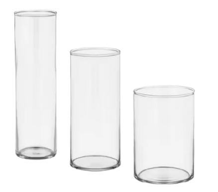 Trio de vase cylindrique