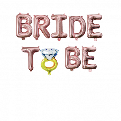 Ballons EVJF, inscription "Bride to be"