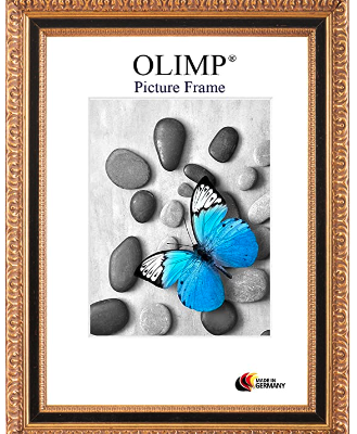 Cadre bord doré style moulure