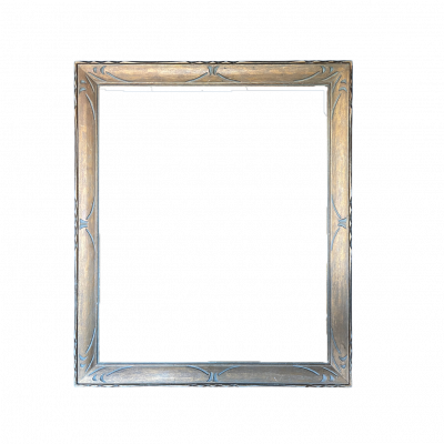 Cadre métallisé doré et argenté