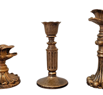 Trio chandeliers rétro