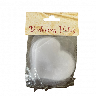 Coeurs blancs en sachet