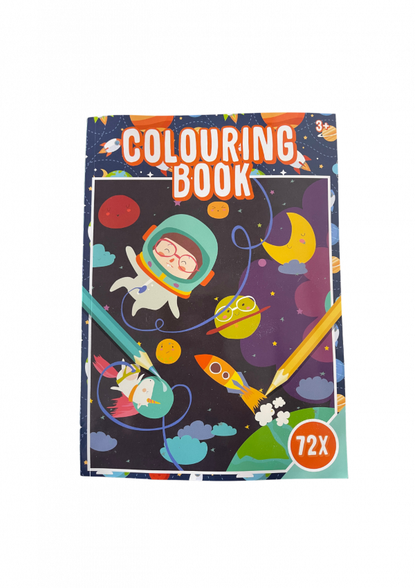Cahier de coloriage sur le thème de l'espace