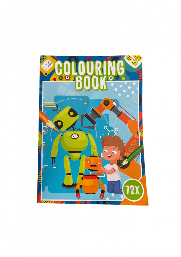 Cahier de coloriage enfant sur le thème des robots