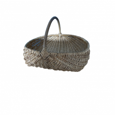 Grand panier en osier avec anse