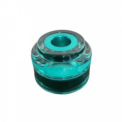 Bougeoir/photophore 2 en 1 vert d'eau