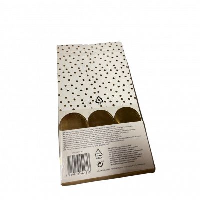 Sachet en papier motif pois dorés