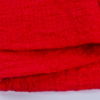 Serviette gaze de coton rouge