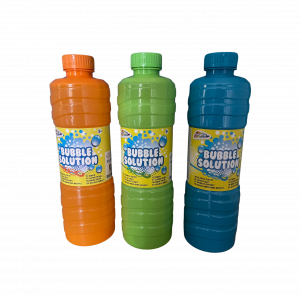 Solution pour bulles dans bouteilles en plastique colorées