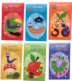 Stickers animaux pour enfants dans une pochette
