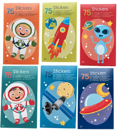 Pochette stickers enfant espace