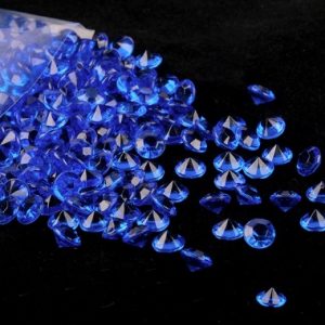Petits strass bleu foncé scintillant en forme de petit diamant