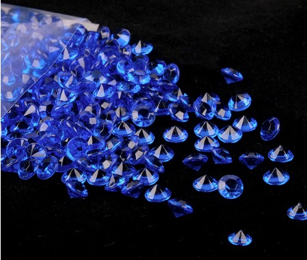 Petits strass bleu foncé scintillant en forme de petit diamant