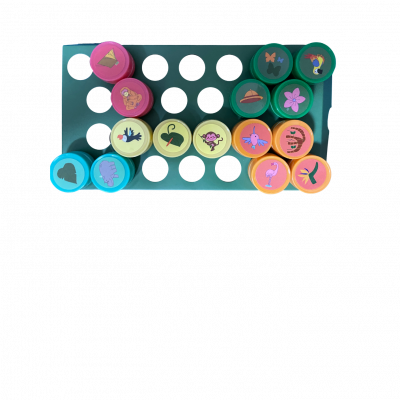 Ensemble de tampons pour enfant. Loisir créatif