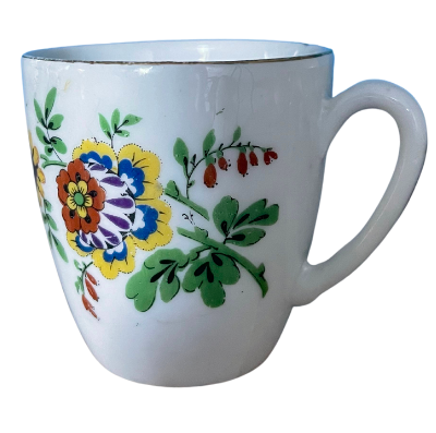 Tasse fleurs colorées