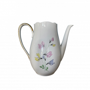 Théière en porcelaine anse dorées