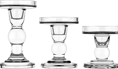 Trio chandeliers en verre