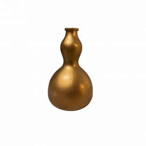 Vase bombé gold orangina