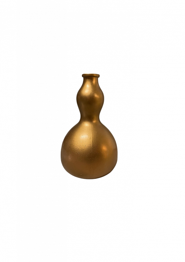 Vase bombé gold orangina