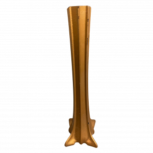 Vase bombé gold pied