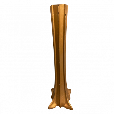 Vase bombé gold pied