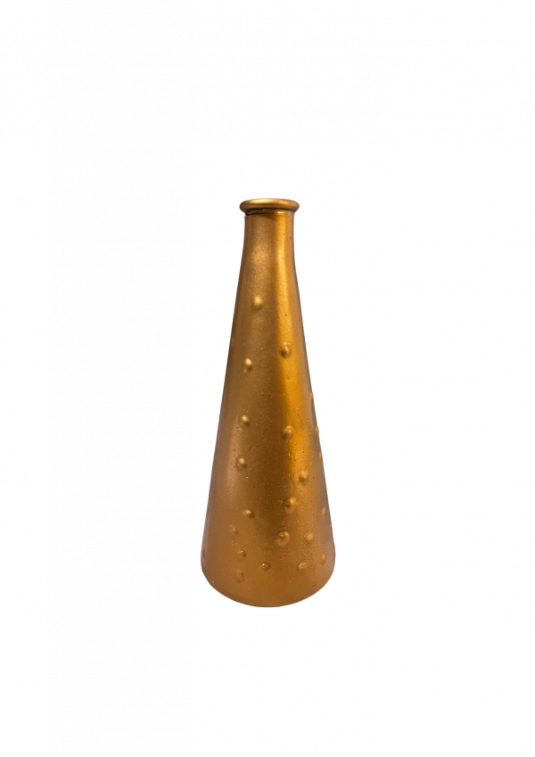 Vase bombé gold bouton