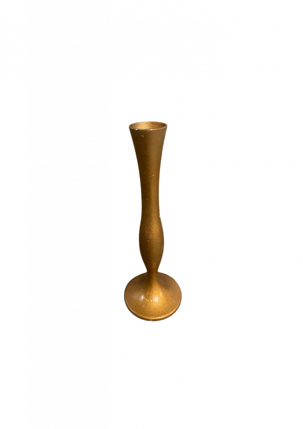 Vase bombé gold fin