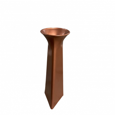 Vase bombé rose gold triangle et cercle
