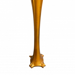 Vase bombé gold pied carré