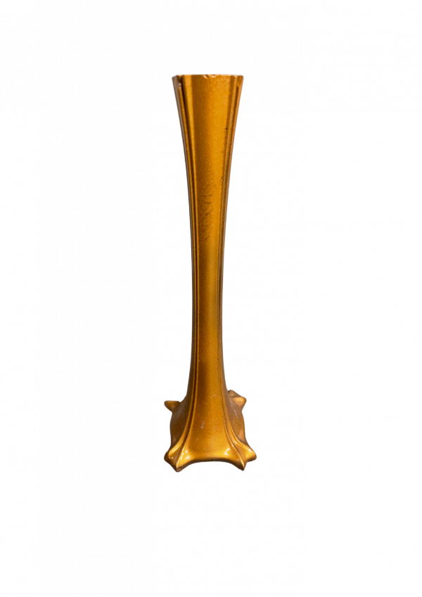 Vase bombé gold pied carré