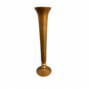 Vase bombé gold fleur