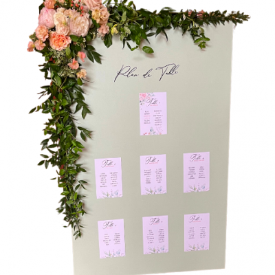 Plan de table vert d'eau