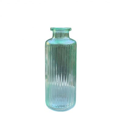 Mini vase cylindre vert trait