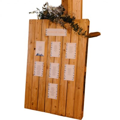 Plan de table palette en bois