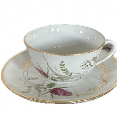Tasse rose dorée