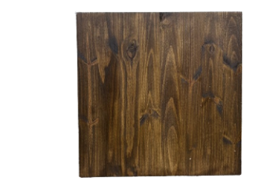 Panneau bois foncé de bienvenue personnalisé avec chevalet