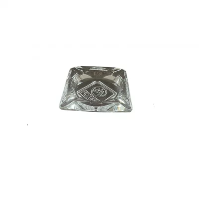 cendrier carré en verre